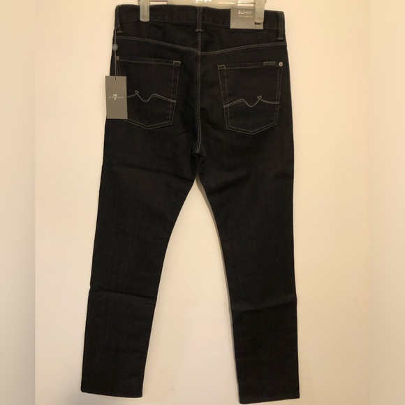 NWT  7 For All Mankind Men’s Slim Straight Jeans - Picture 3 of 4